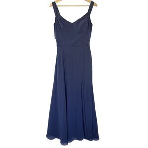 Kennedy Blue indigo full length maxi dress women's size 6 formal bridesmaid